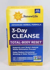 Renew Life 3-Day Cleanse Total-Body Reset Herbal Detox Cleanse Supplement