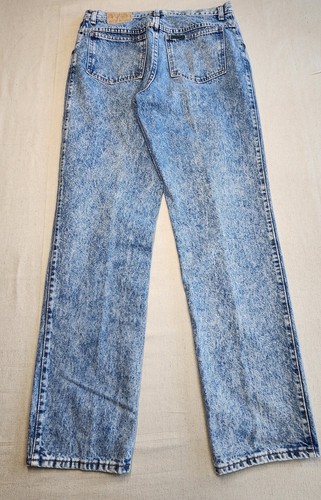 Mens Vintage 1990 Sasson Blue Acid Wash Denim Jeans 32x32 Actual Size - Picture 10 of 17