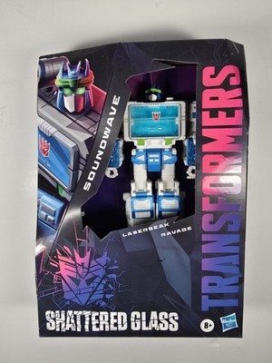 Transformers Shattered Glass Soundwave with Laserbeak & Ravage - MISB