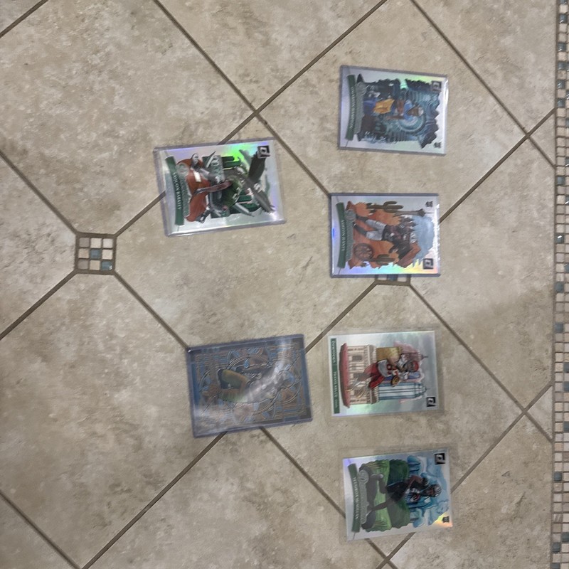 Set Of Oversized Downtown football cards