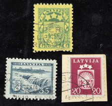 LETTLAND Lot Briefmarken 1924-1936 gestempelt #2