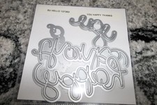 Stampin Up "Hello You, Happy Thanks" Dies Pre-owned