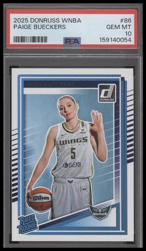 2025 Donruss WNBA #86 Paige Bueckers Rookie Card PSA 10