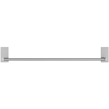 Bathroom 24-Inch Wall Mount No Drill Adhesive Towel Bar in Brushed Steel