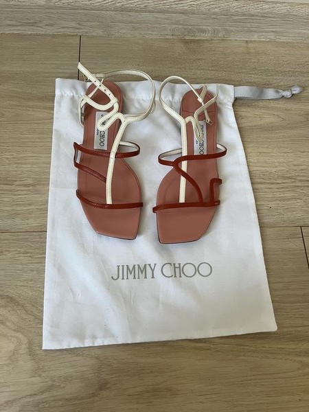 Women Jimmy Choo Heels White Leather 36