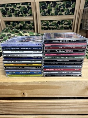 23 Assorted CDs Mix All Genres 50 s 60 s Sinatra Elvis Conway Wholesale Bulk Lot