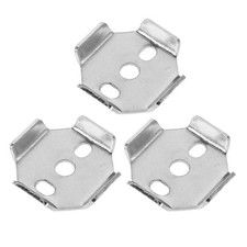 Silver Stainless Steel Towel Rack Mounting Brackets Bathroom Hardware Kit