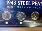 Historic Five Cent Pieces W/silver war nickel & 1943 Steel Penny Collection Lot — photo 5