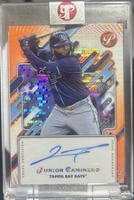 2025 Topps Pristine - Junior Caminero Pristine Autographs Orange Pulsar /25 Auto