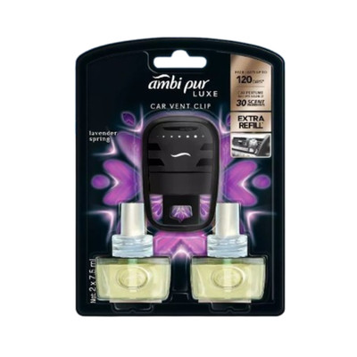 3packs Ambi Pur Luxe Car Air Freshener (7.5ml x 2 Perfume Bottle-Value Packs)