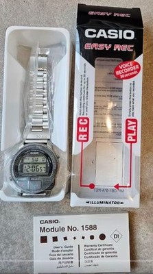 RARO CASIO A-V1 Easy Rec Illuminator Alarm Chronograph Japan Voice Recorder
