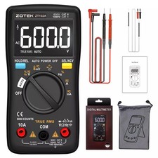 Gamme automatique TRMS 6000 Compte testeur numérique multimètre Voltmètre Ohm testeur