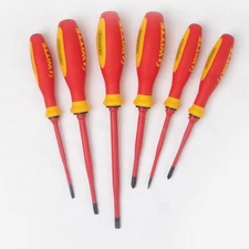 Witte Pro VDE Slim Slotted and Phillips Screwdriver Set, 6 Pieces