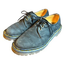 Dr. Martens 1561 Derby Shoes Mens 5 Womens 6 Black Nubuck Doc England Made VTG