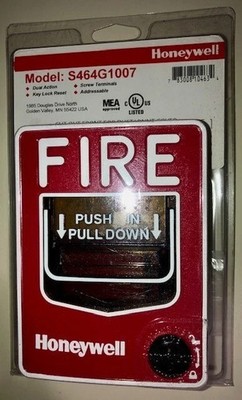 Honeywell S464G1007 Manual Pull Station Fire Detection Signal Alarm