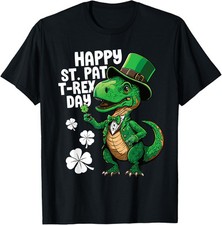Happy St Pat T-Rex St Patricks Day Dinosaur Unisex T-Shirt