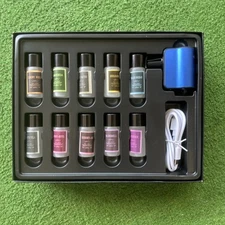 Car Smart Aroma Diffuser 10Ml Oil Type C Intelleigent Diffuser Blue 👃🌊🌲