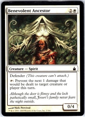 Benevolent Ancestor 3 C Ravnica: City of Guilds Magic the Gathering MTG LP