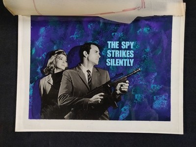 1966 Film The Spy Strikes Silently - Photo & Painted Advertising Mock Up