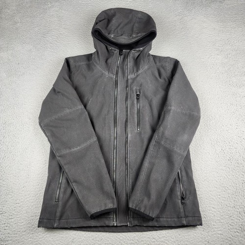 Kuhl Jacket Mens Medium Gray Relik Hoody Dual Zip Outdoors Hiking Camping