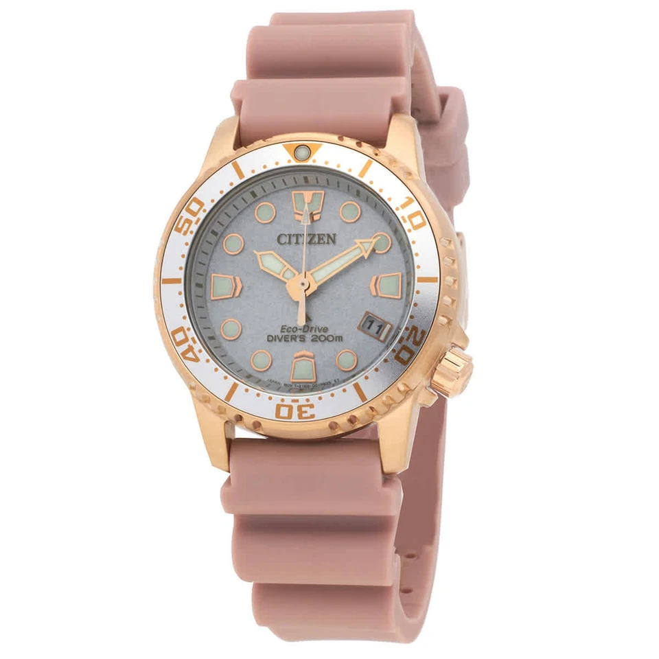 Reloj para mujer Citizen Promaster esfera plateada EO2023-00A