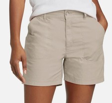 Eddie Bauer Women's Ripstop Shorts, Tan, Size: 16, New