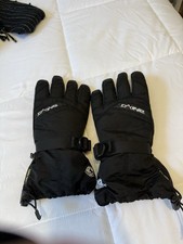 DAKINE Black Waterproof Insulated Gauntlet Gloves for Snowboarding Skiing