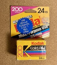NOS Kodak Kodacolor Gold 200 Speed 24 Exp Film Expired 35mm 1 Roll April 94 VTG