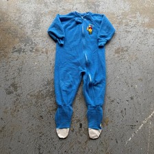 Vintage Winnie The Pooh Disney 18 Months Footed Sleeper Pajamas Sz 4T