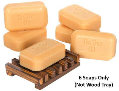 Soap Work Tea Tree Oil Soap Bar, 110 g, 3.88 Oz (Pack of 6)