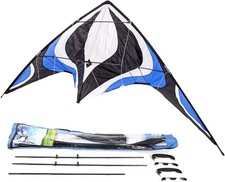 Large Dual Line Stunt Kite, 84 Inch Wide Entry-Level Sport Kite for Adults an...