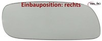 Blic 6102-01-0125P Spiegelglas FüR AußEnspiegel Rechts FüR Opel