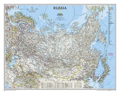 Russia Classic Map [Laminated]: Reference Maps by Nat Geo Maps (English) Map Boo