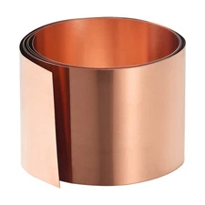 1000x50x0.1mm(LxWxT) Pure Copper Sheets Making Machinery Parts Metal Plates
