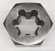 Comet 1"-11 BSP Hex Die British Standard Pipe Carbon Steel 2-1/2" USA