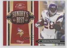 2009 Donruss Classics Sunday's Best Adrian Peterson #2 0b2