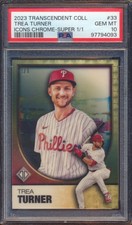 2023 TOPPS TRANSCENDENT TREA TURNER ICONS SUPERFRACTOR 1/1 PSA 10!