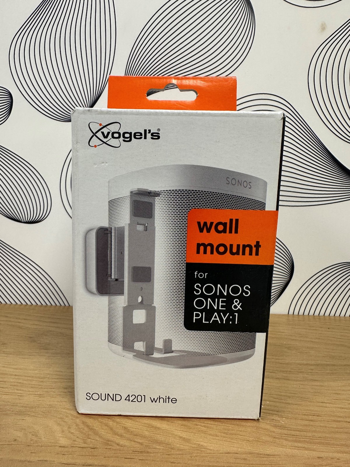 Vogels Sound 4201 Sonos One & Play:1 Wall Mount White Single