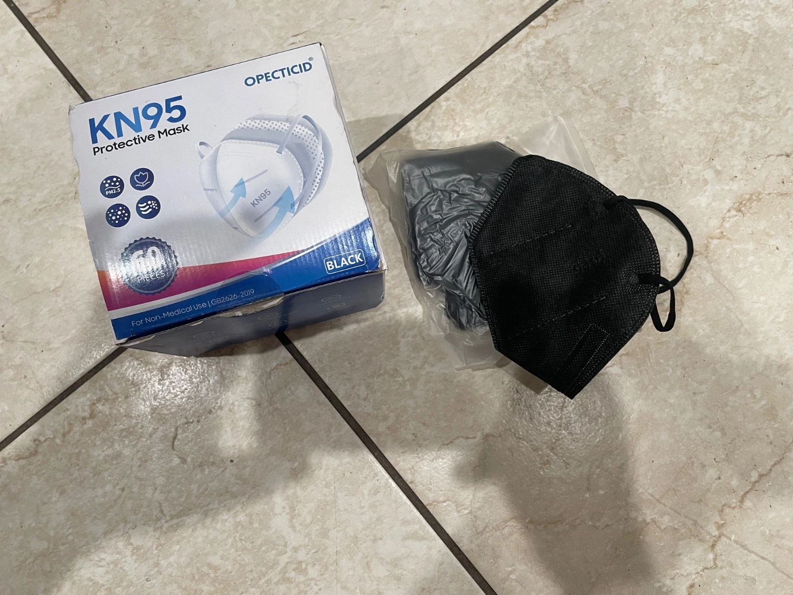 YOTU KN95 PROTECTIVE FACE MASKS 5 LAYERS 60 PCS GB2626-2019 BLACK
Opens in a new window or tab