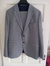 Taylor & Wright Suit Slim fit Chest 44 Waist 36R W38" L33" Grey melange