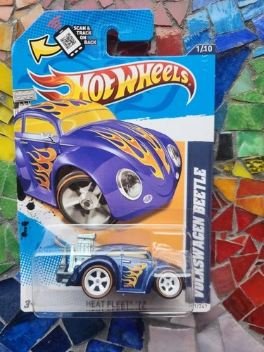Hot Wheels Super Treasure Hunt Tooned Volkswagen Beetle Blue Redline Real Riders