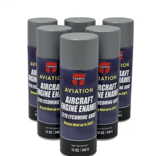 Tempo Aviation Aircraft Engine Enamel, A219 Lycoming Gray / case of 6