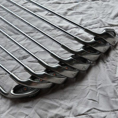 Ping Eye 2 Orange Dot Iron Set 3-PW RH ZZ Lite Stiff Steel Shafts -2° Flat Good