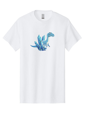 Crystal-T-Rex-3 Mens Graphic Tee, 100% Cotton, Casual Summer Wear
