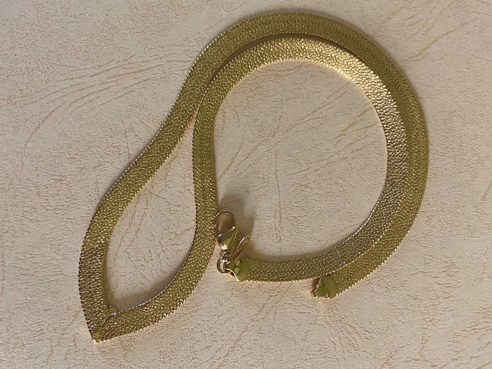 Signed NAPIER Zigzag Herringbone V Shape Necklace… - image 4