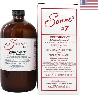 Natural Detox Drink: Liquid Hydrated Bentonite Clay 32 Oz - Unflavored Formula