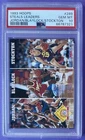 MICHAEL JORDAN / BLAYLOCK / JOHN STOCKTON 1993 HOOPS STEAL LEADERS #289 PSA 10