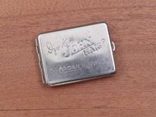 Vintage "D'ye Ken John Haig" Silver Plated Matchbook holder. #LL20