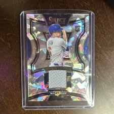 2025 Panini Select Selective Swatches Prizm Matt Shaw #SS-MS Rookie Cubs