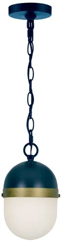 Capsule 12 1/4" Wide Matte Black 3-Light Outdoor Pendant - Picture 2 of 10